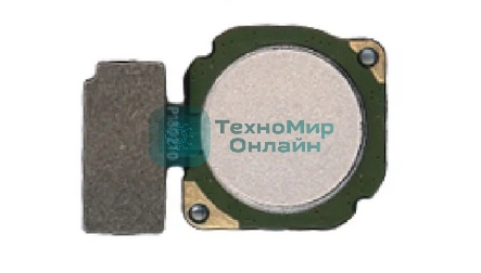 Кнопка HOME в сборе с механизмом и шлейфом для Huawei Honor 7X, золотая