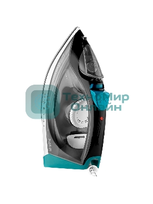 Утюг BRAYER BR4008 серый/зеленый, 2400 Вт, 25 г/мин, 140 г/мин, 330 мл