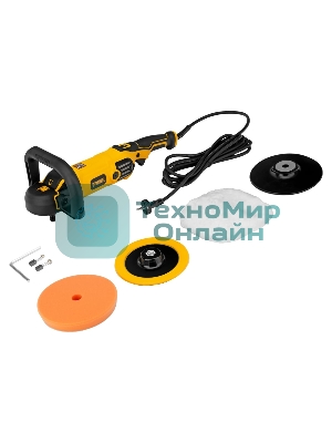 Машина полировальная Denzel CP-180, 1400 Вт, 180 мм, 0-3000 об/мин