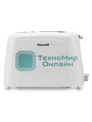 Тостер Maxwell MW-1504 W, белый 750 Вт,пластиковый корпус.