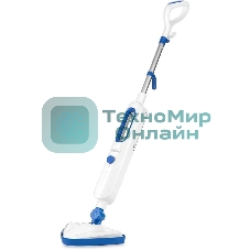 Швабра паровая Kitfort КТ-1048-3 белый/синий