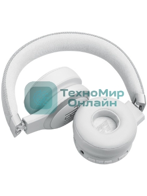 Беспроводные/проводные наушники JBL Live 670NC белый, накладные, Bluetooth + проводной, адаптивное шумоподавление