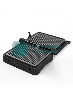 Гриль электрический BQ GR3001, черный/стальной