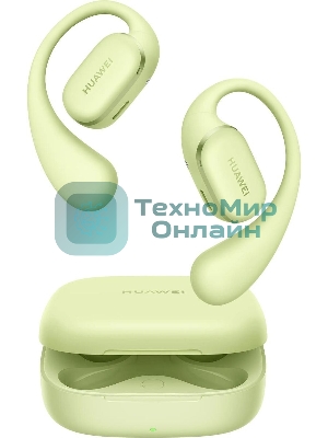 Наушники TWS Huawei FreeArc (Moose-T00) зеленый, открытые (накладные с дужкой), Bluetooth, до 7 ч