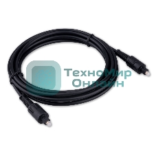 Кабель оптический Cablexpert CC-OPT-3M-N, Toslink 2xODT M/M, 3м, черный, пакет