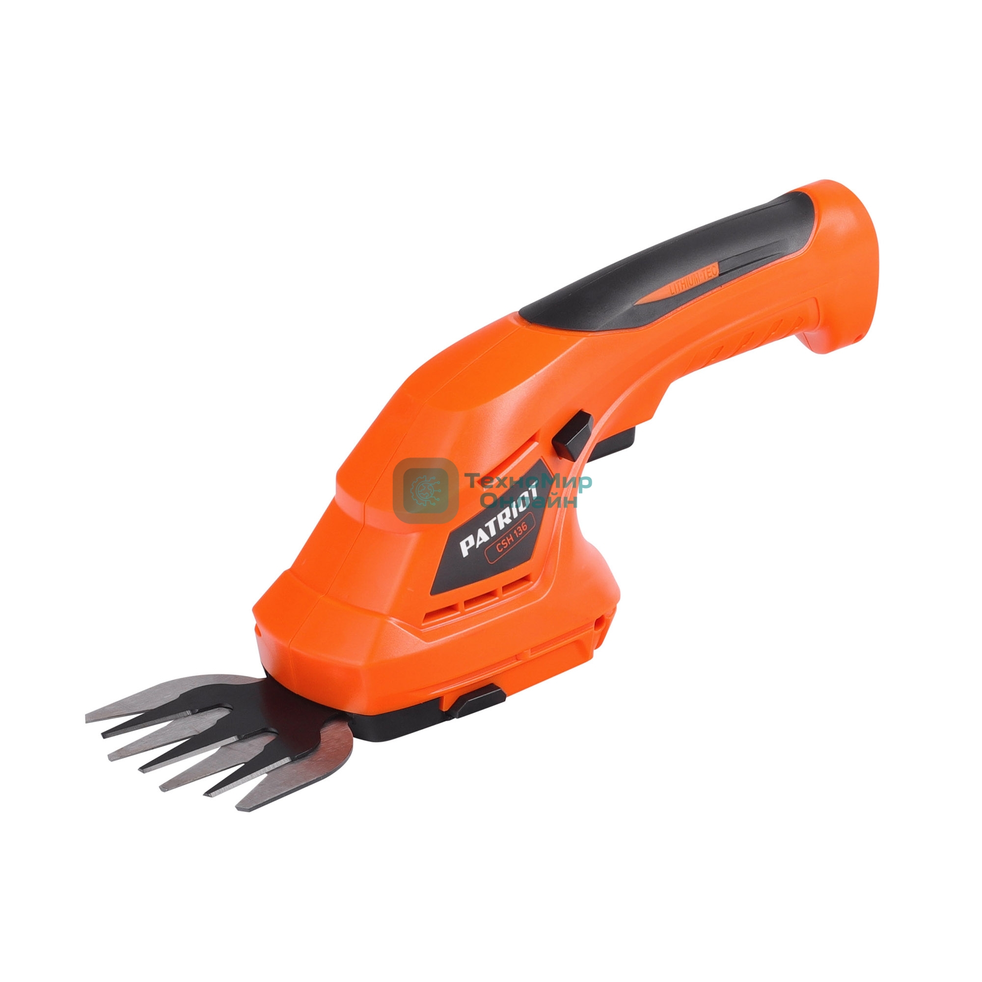 Ножницы-кусторез аккумуляторные PATRIOT CSH 136 3,6В, лазерная заточка, ширина 80мм, макс. 8мм, акб 1,5 Ah