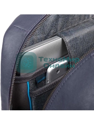 Рюкзак Piquadro Black Square CA4762B3/BLU4, кожа, темно-синий