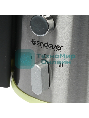 Соковыжималка Endever Sigma 75 серебристый, центробежная, 400 Вт, 450 мл, электронное