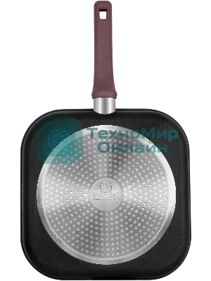 Сковорода-гриль Rondell Fest RDA-1525 квадратная 26 см, покрытие: Xylan Plus ручка несъемная (без крышки) черный