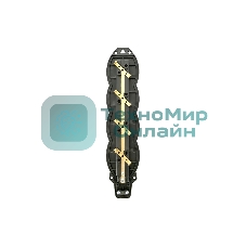 Розетка EKF RPS-020-16-230-44 PROxima четырехместная с защитными крышками каучуковая 230В 2P+PE 16A IP44