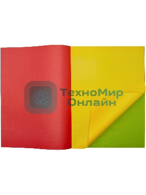 Бумага цветная Silwerhof двустор. 16л. 8цв. A4 CREATE 50г/м2 скрепка