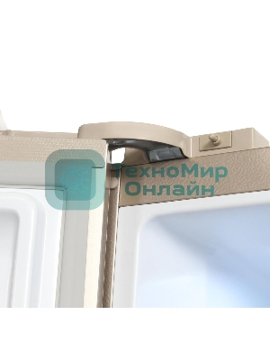 Холодильник Hyundai CS6073FV шампань трехкамерный 329/223л морозилка сбоку, No Frost, Side by Side