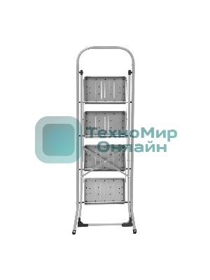 Стремянка стальная Сибртех, 4 широкие ступени 20х30 см с полимерным покрытием