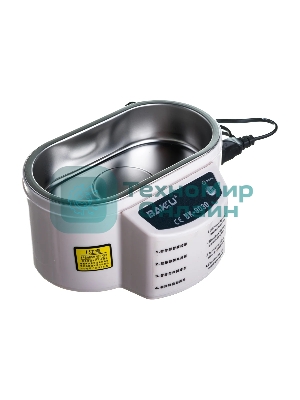 Ультразвуковая ванна BAKU BK-9030 белая, 0.6 л, 35 Вт