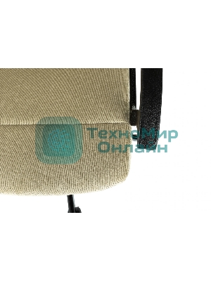Кресло офисное Бюрократ Triest Fabric песочный Light-21 крестов. металл черный
