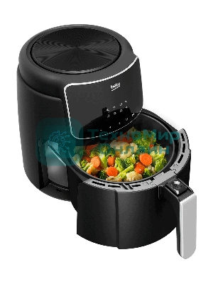 Аэрогриль Beko FRL 2244 B черный, 1500 Вт, 4.7 л, сенсор, 8 программ