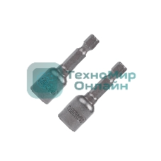 Бита PATRIOT с торцовой головкой 10 мм, магнитная, длина 48мм, 2шт в блистере