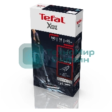 Пылесос вертикальный Tefal TY6838WO серый/фиолетовый, питание от аккумулятора, 100 Вт, уборка сухая, пылесборник 0.55 л