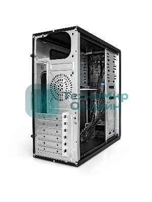 Компьютерный корпус ExeGate EX278393RUS Miditower ExeGate CP-603 Black, ATX, (CP500W, 80мм), 2хUSB+2хUSB 3.0, Audio