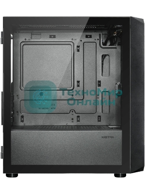 Компьютерный корпус XASTRA A303M 3ARGb Black mATX/Mesh/ tempered glass / 2x140мм + 1x120мм ARGb PWM fans/ Door/ A303M-2FC14A-1FC12A-D