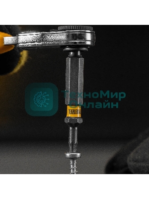 Набор бит Denzel TORX 10х50, сталь S2, шестигранный профиль, 10 шт.