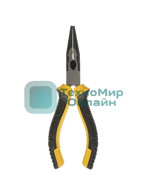 Удлиненные плоскогубцы Deli DL0101 160 мм, двухкомпонентная прорезиненная рукоять