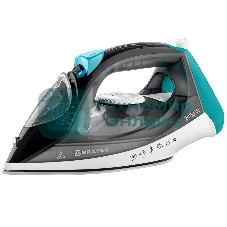 Утюг BRAYER BR4008 серый/зеленый, 2400 Вт, 25 г/мин, 140 г/мин, 330 мл