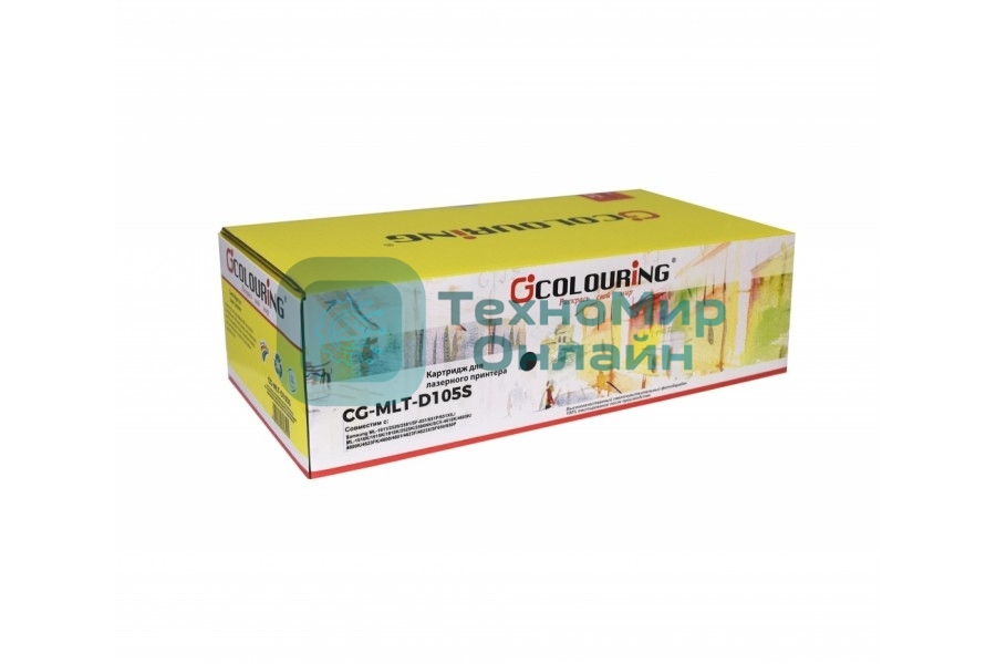Картридж лазерный Colouring CG-MLT-D105S черный (1500 стр.) для Samsung ML-1911/2526/2581/SF-651/651P/651XIL/ML-1916K/1915K/1910K/2525K/2580NK/SCX-4610K/4605K/4600K/4623FK/4600/4601/4623F/4623X/SF650/650P