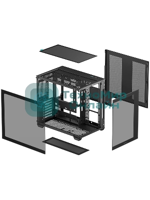 Компьютерный корпус Deepcool CG530 черный без БП ATX 2x120мм 2x140мм 2xUSB 2.0 1xUSB 3.0 audio bott PSU