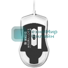 Мышь проводная Cooler Master MM-310-WWOL1 белый, 12000 dpi, USB Type-A, кнопки - 6