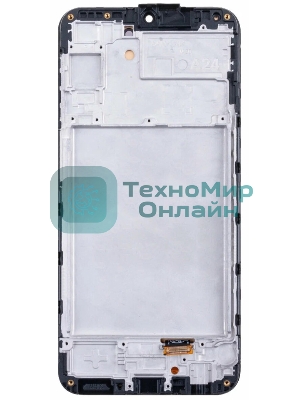 Дисплей для Samsung Galaxy A24 SM-A245F в сборе с тачскрином и рамкой, черный