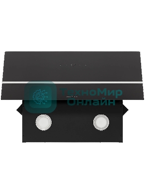 Вытяжка наклонная KRONA Bruna 600 S черный/серебристый, 59.5 см, 1300 куб. м/ч, 56 дБ