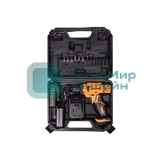 Дрель-шуруповерт аккумуляторная Вихрь ДА-20Л-2К 72/14/21, Аккумуляторная, 20В, 2 АКБ, Кейс