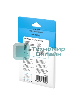 Проводные наушники Maxvi MHF-15 Easy белый, вкладыши, проводной (Jack 3.5 мм), встроенный микрофон