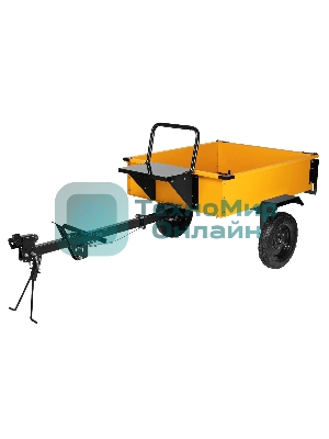 Прицеп для мотоблока Denzel TT-500, оцинк., груз. 500 кг, рег. сцепка, колеса 4.00-10, в упаковке