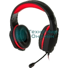 Игровые стереонаушники с микрофоном SVEN AP-G988MV, черный-красный Игровые стереонаушники с микрофоном SVEN AP-G988MV, черный-красный