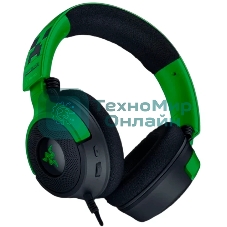 Гарнитура Razer Kraken V4 X зеленый/чёрный, проводная, подсветка