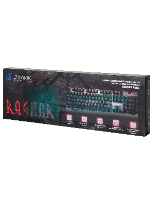 Клавиатура Оклик 935G RAGNAR механическая черный USB Multimedia for gamer LED