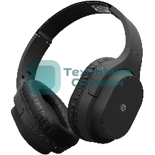 Беспроводные/проводные наушники Digma BT-18 черный, накладные, Bluetooth + проводной, складная конструкция, до 10 ч