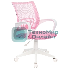 Кресло Бюрократ CH-W695NLT TW-06A TW-13A розовый, сетка/ткань, 120 кг, механизм качания