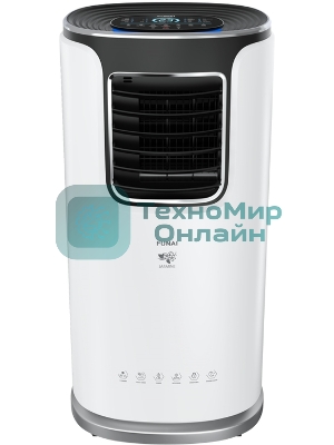 Кондиционер мобильный FUNAI JASMINE MAC-JS30CON03 9500 BTU, 20 м², 55 дБ, охлаждение, осушение, белый