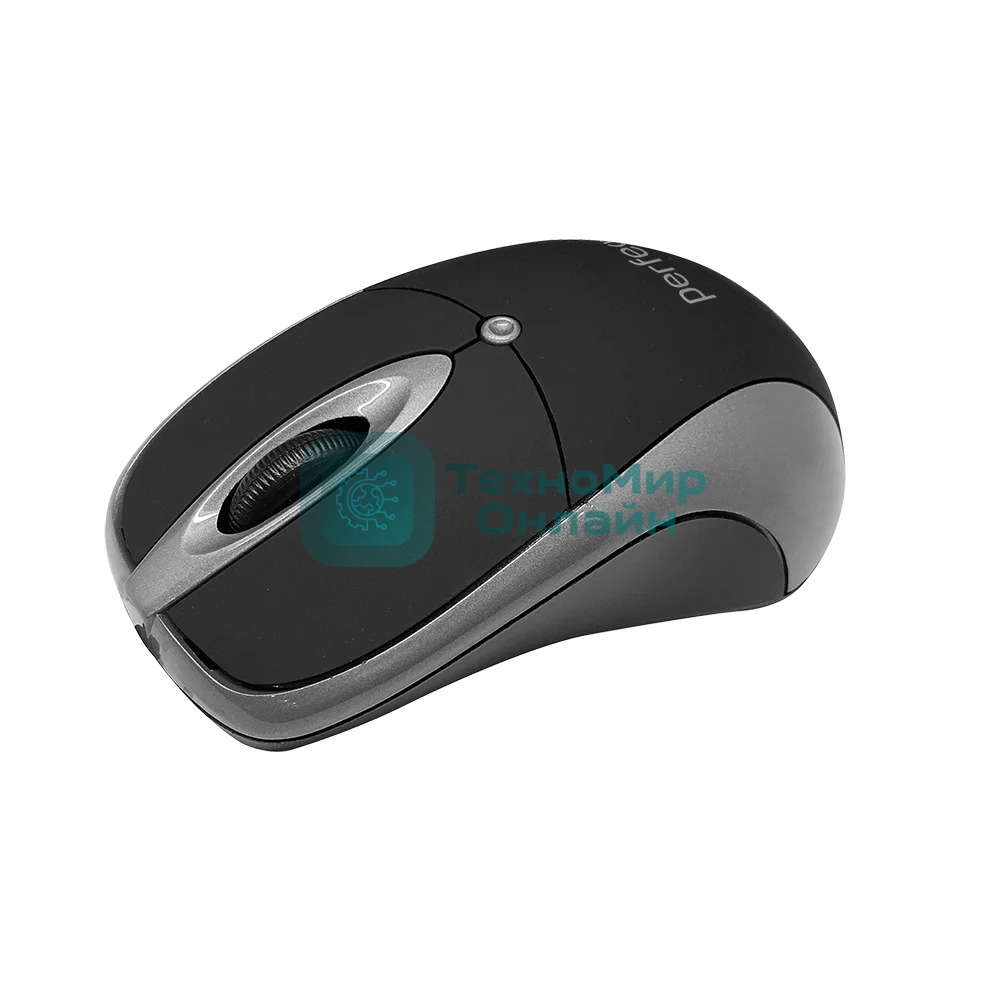 Мышь проводная Perfeo ORION черный/серый, 1000 dpi, USB, кнопки - 3