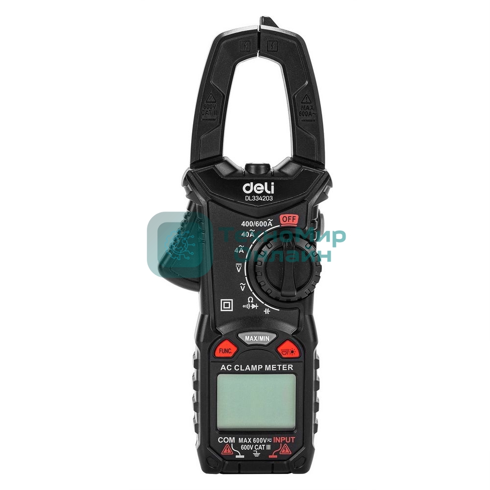 Токоизмерительные клещи цифровые Deli DL334203