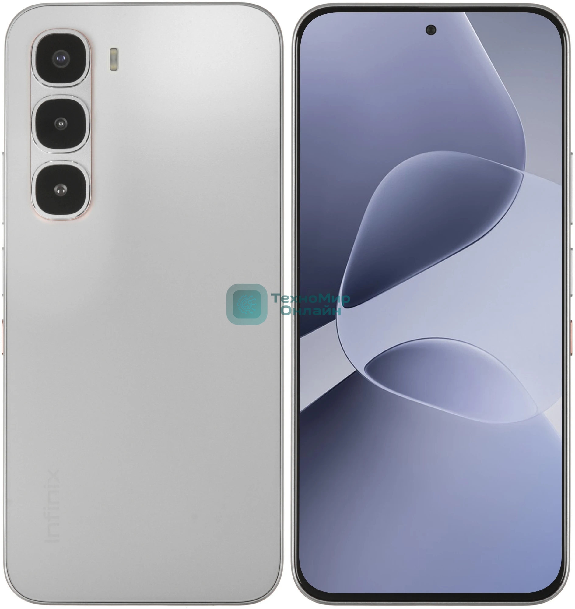 Смартфон Infinix X6885 Hot 60 Pro 8/128Gb, серебристый титан