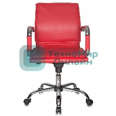 Кресло Бюрократ CH-993-Low/Red красный, экокожа