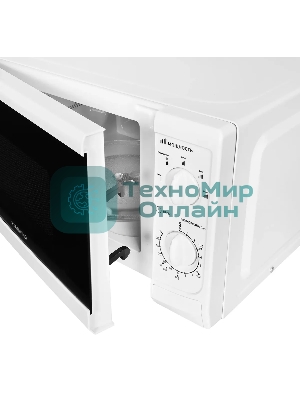 Микроволновая печь Starwind SWM5620 белый, 20 л, 700 Вт, переключатели - поворотный механизм