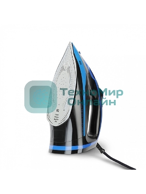 Утюг BQ SI1005 черный/синий, 3000 Вт, 60 г/мин, 200 г/мин, 350 мл