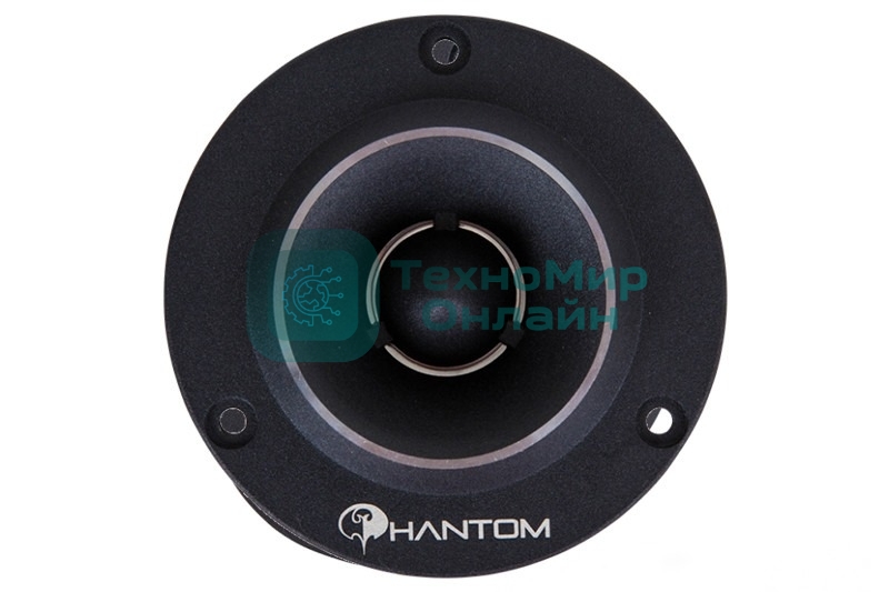 Колонки автомобильные Phantom MT30, 80Вт, 98дБ, 4Ом, 2.5 см, без решетки (1 дюйм) (ком.:2 кол.)