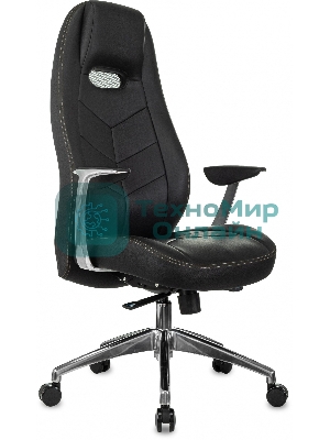 Кресло Бюрократ Zen/Black черный, кожа