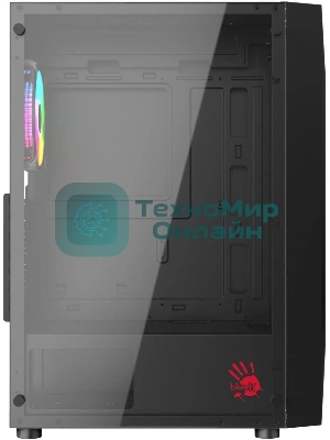 Компьютерный корпус Bloody BD-CC106F черный без БП ATX 4x120мм 1xUSB 2.0 1xUSB 3.0 audio bott PSU